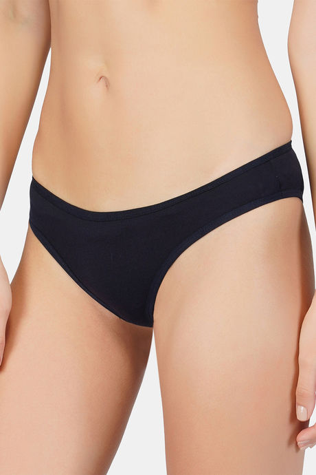 Bleeding Heart Low Rise Zero Coverage Thong - Navy — image 3